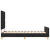 Bed Frame with Headboard Black 120 x 190 cm Fabric