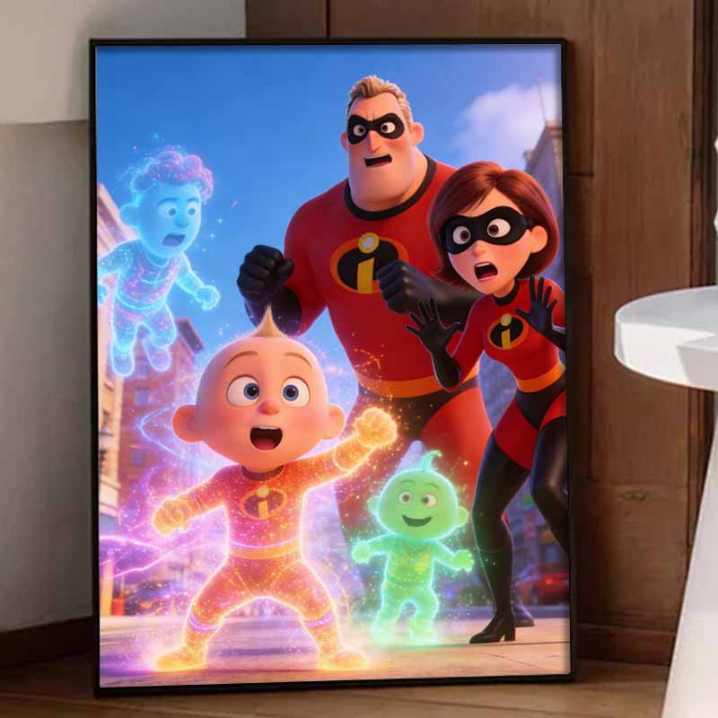 Disney 5d diamond painting full of diamonds diy The Incredibles diamond embroidery decorative painting ornaments living room