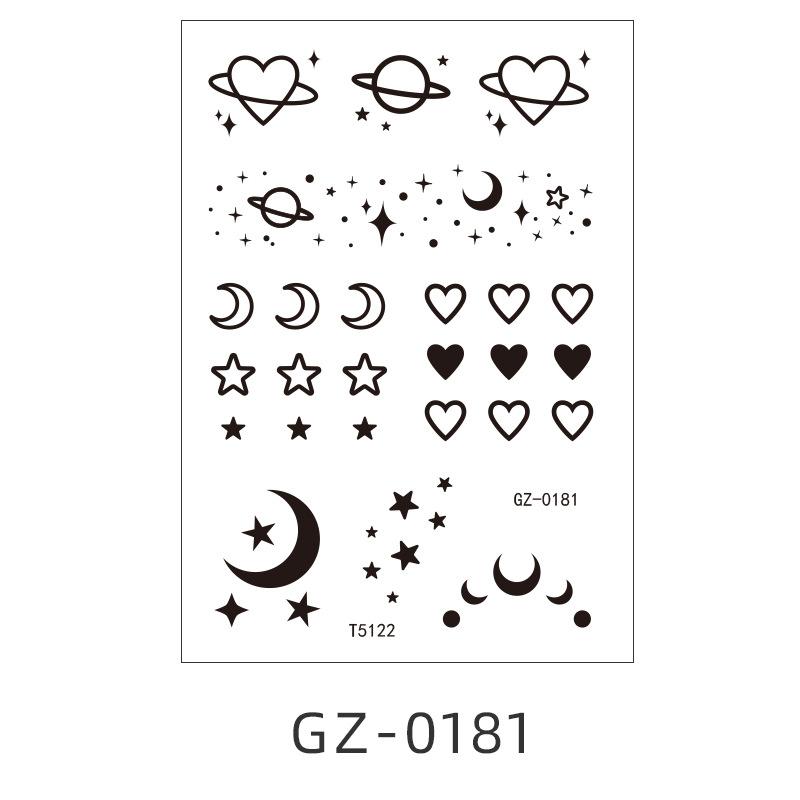 Herbal Juice Tattoo Sticker Waterproof Temporary Simulation Tattoo Flower Arm Tattoo Sticker