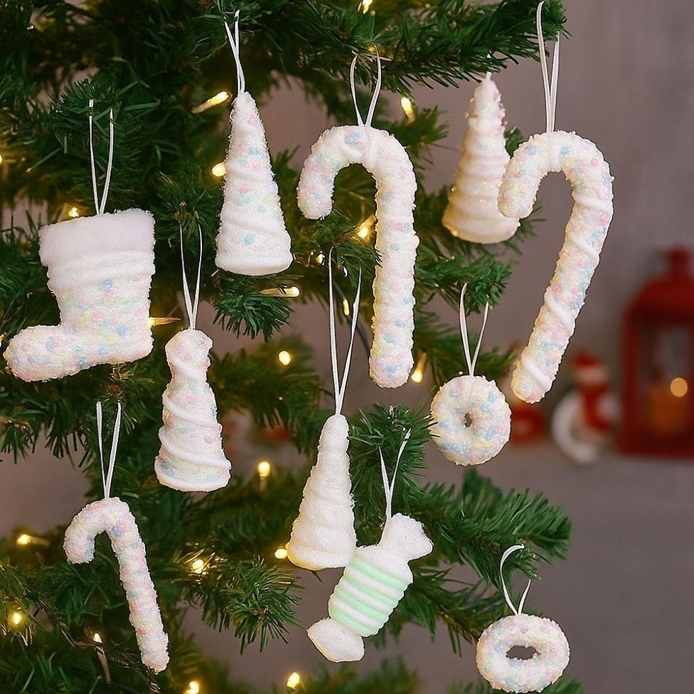 Foam Xmas Tree Decor DIY Candy Cane Ornament Creative Ice Cream Pendant  New Year