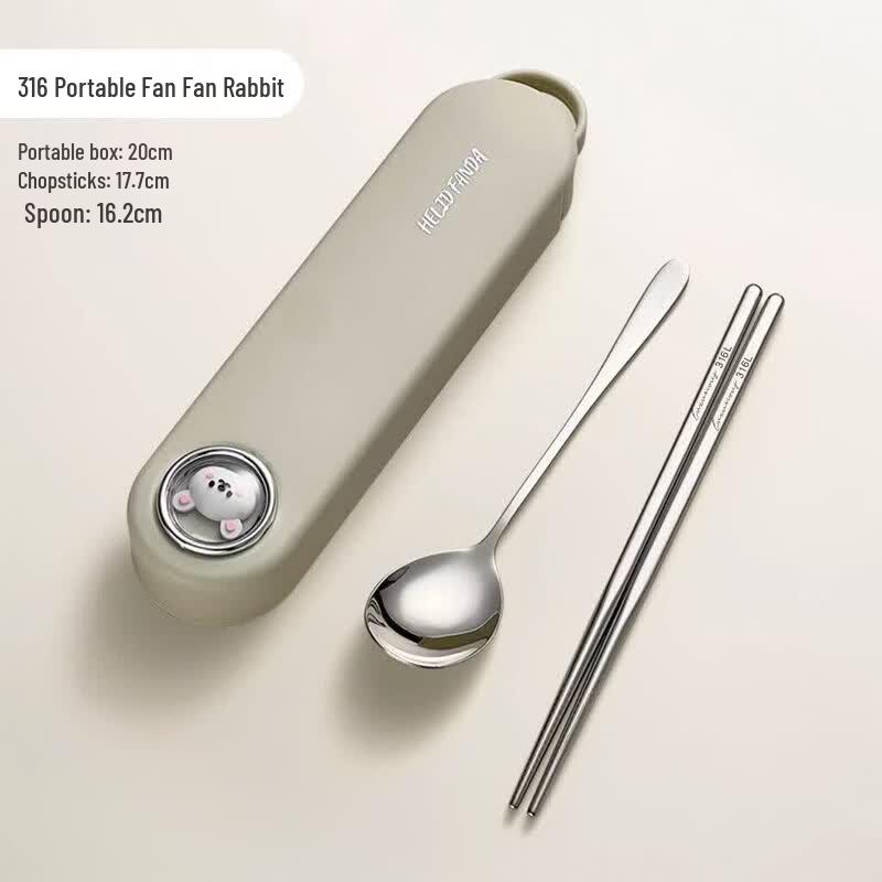 Portable Stainless Steel Chopsticks & Spoon Set