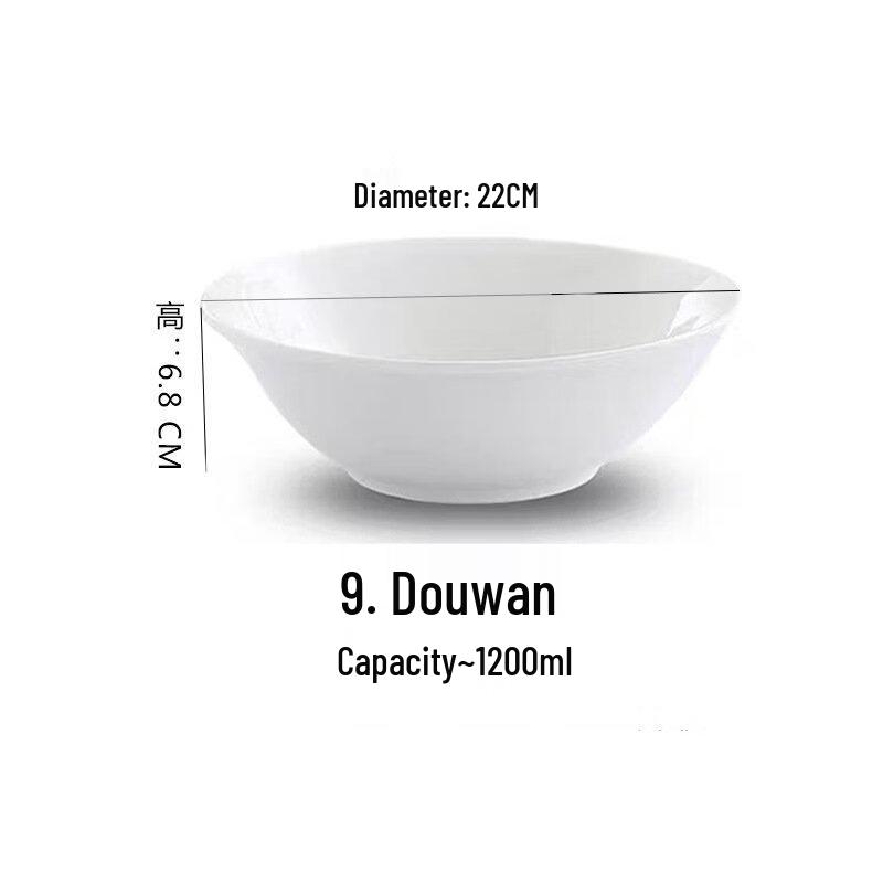 Abay 9-Inch Ceramic Conical Serving Bowls (Set of 3)
