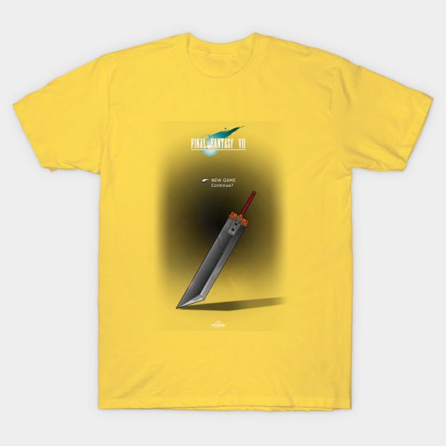 Unisex Fashion TShirt Final Fantasy 7 Continue Print TShirt Plus Size S-5XL T-Shirt 100%Cotton Tops O Neck Short Sleeve Tees