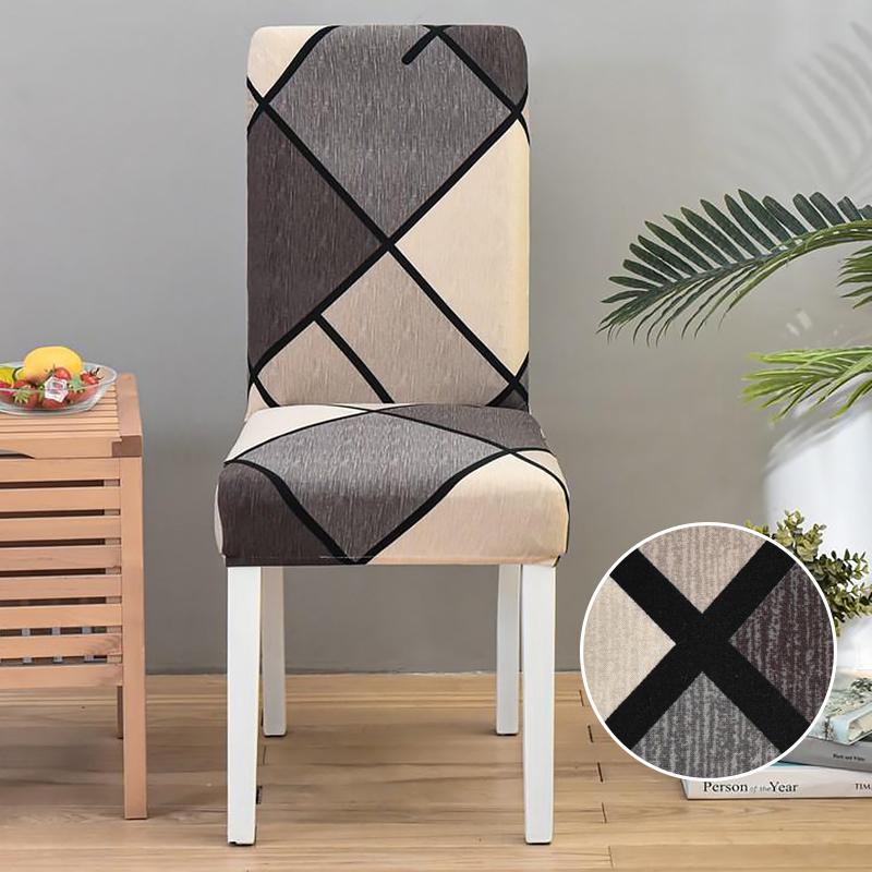 Dining Chair Slipcover,High Stretch Removable Washable Chair Seat Protector Cover for Home Party Hotel Wedding Ceremony 4/6pcs