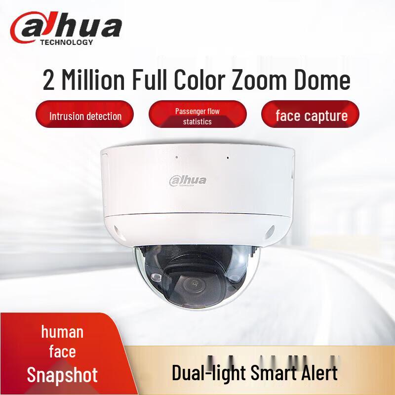 

Dahua 2MP Dual-Light AI PoE Vandal-Proof Zoom Dome Network Camera