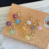 Keychain Pendant Easy to Use Mini Compact Translucent Texture Sugar Beads Design Keychain with Lobster Clasp Backpack Accessory