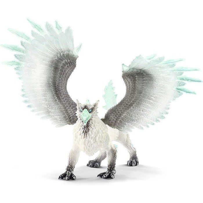 Griffon de Glace, Figurine d'Action, Jouet schleich Réaliste et Durable aux Ailes Mobiles - Cadeau Pour Garçons et Filles des 7 ans