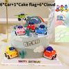 Decoration Cake Car Cartoon Cars 3 Children Birthday Baking Dessert Gift Flag