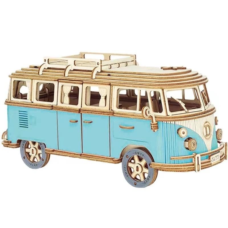 3D Holzpuzzle Modellauto Volkswagen VW T1