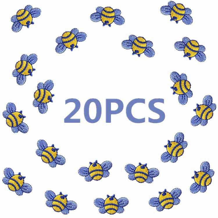 Cartoon Little Bee Embroidery Cloth Sticker Bee Big Family Embroidery Label Bag Sunflower Ironing Flower Embroidery Chapter