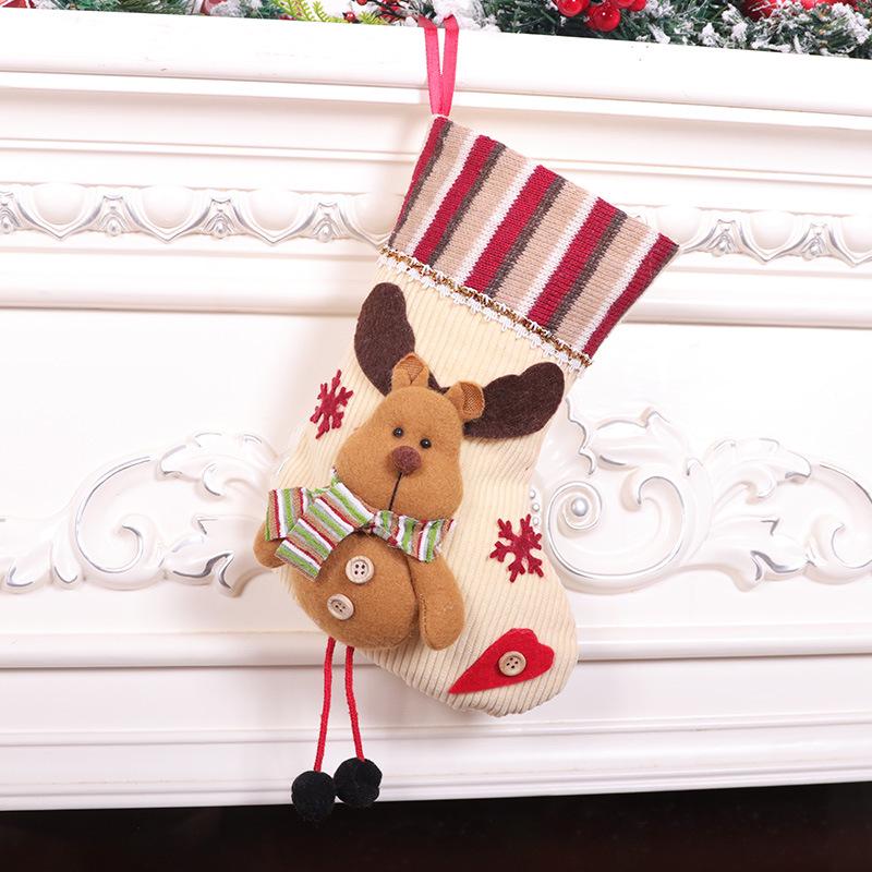 Medium 3D Cartoon Christmas Stocking Ornament - New Hot Selling Holiday Decoration Gift