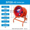 Industrial High-Power Axial Fan - Mobile Standalone, Low Noise, 220V/380V - Powerful Workshop Ventilation