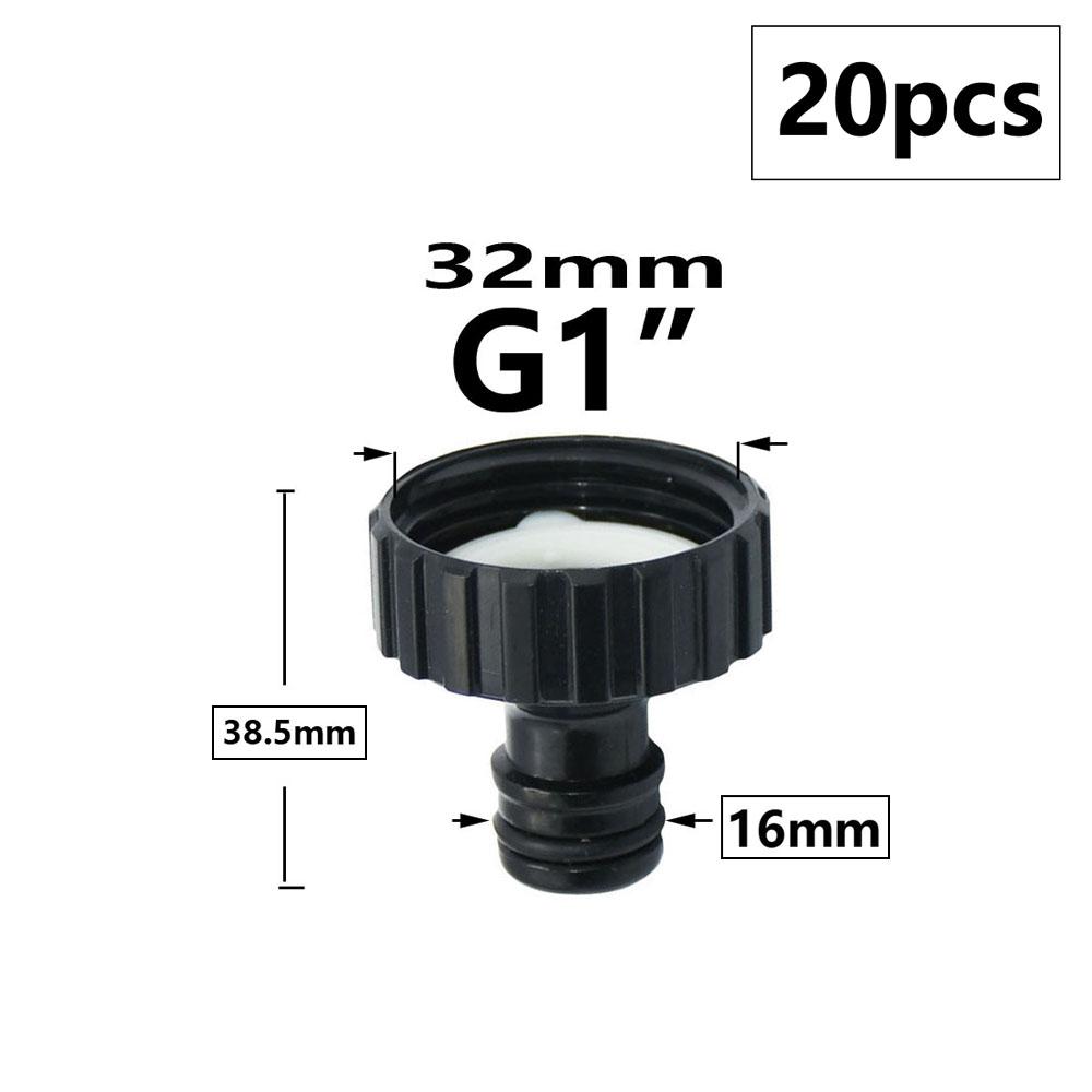 

20pcs 1/4 3/8 1/2 3/4 1 Garden Hose Quick Connector Watering Pipe Coupler Stop Water Connector Drip Irrigation System Fittin