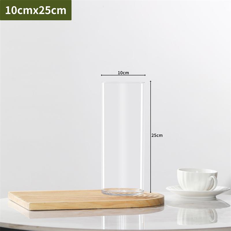 Transparent PET Vase for Water-cultured Flower Arrangements,Living Room Decorations,Hydroponic Containers,Large Flower Bucket