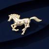 Fashion Jewelry Zodiac Animal Pins Chinese New Year Metal Pony Badge Pin  Women