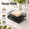 Removable Drain Tray Soap Rack Plastic Soap Box Bathroom Sink Organizer Drainage Shelf  Household