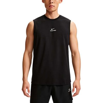 Tank Tops Men's Black/White Crew Neck Moderate IM4900-010
