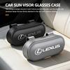 CKU5 Car Glasses Box Sun Visor Glasses Holder Shock-proof Eyeglasses Storage Case For Lexus CT ES GS NX IS250 CT200h IS300h ES300h