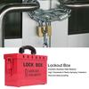 Lockout Tagout Box Portable Safety 13 Guage Lockout Tagout Group Lock Box for OSHA Compliance Group