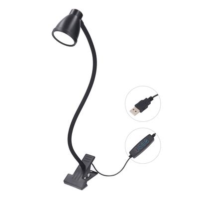 Clip On Desk Lamp 5W 24LEDs 10 Adjustable Brightness 3 Color Temperature USB Powered Flexible