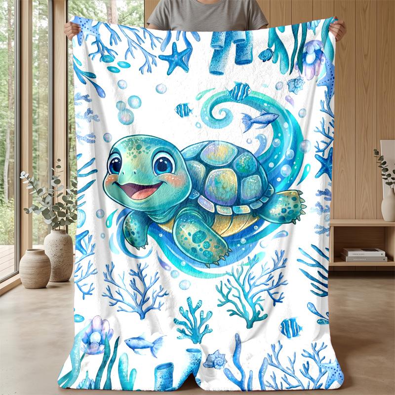 Oceanic Adventure 2 Theme blanket Lightweight Warm Flannel Blanket Decorative Throw Blanket for Home Decoration