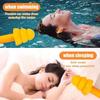 1-10 Pairs Noise Cancelling Silicone Earplugs Reusable Earplug with Rope Waterproof Swimming Rubber Ear Plugs Come with Box