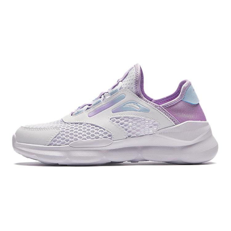 Anta Comfortable Fashionable Non-Slip Shock Absorbing Low-Top Kids Running Shoes Kids sneaker White Purple A322428821-3