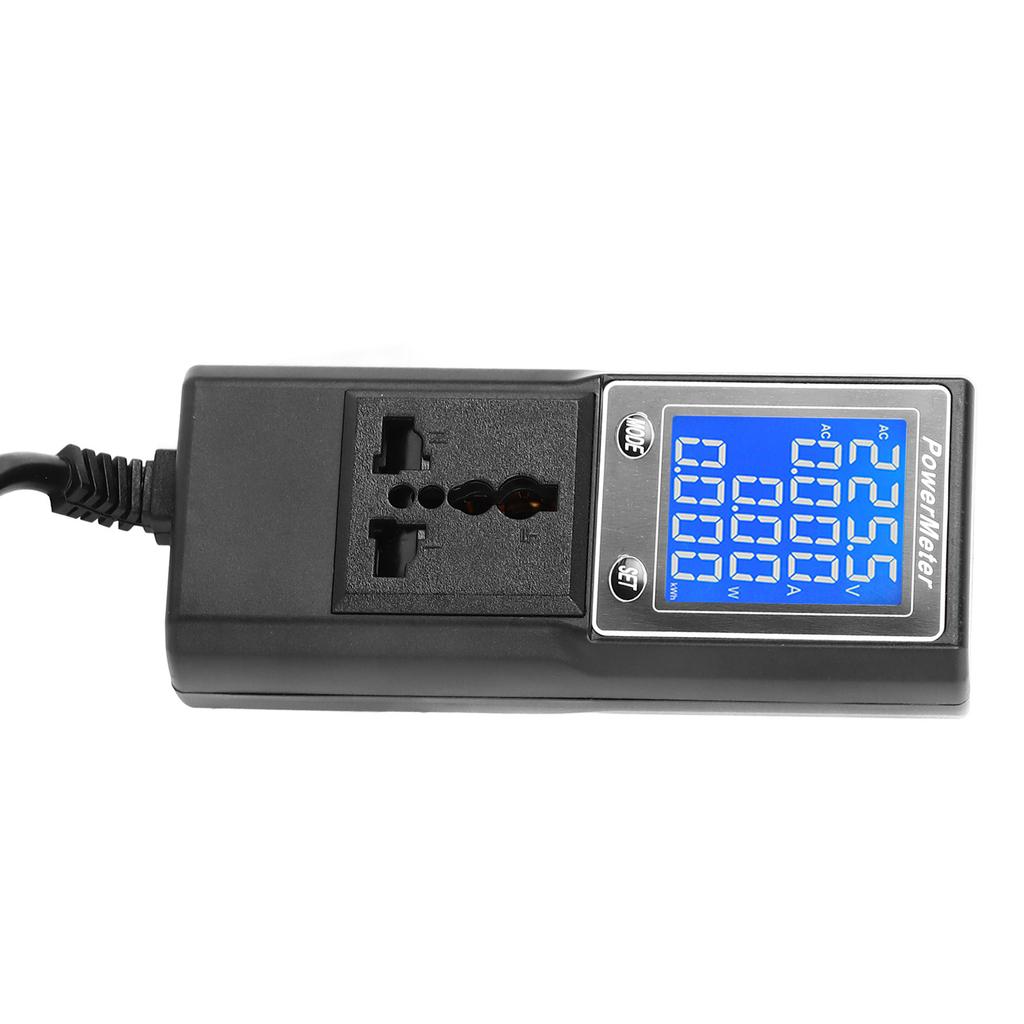 Electricity Usage Monitor Plug in Power Meter Electrical Power Consumption Watt Voltage Amps Meter
