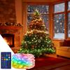 Smart Christmas Tree LED Fairy String Lights with App Control RGB Colors Music Sync for Outdoor Indoor Christmas Tree Decoration