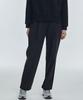 Manavis Seven Single-Pleat Wide Elastic Waist Pants [Black]