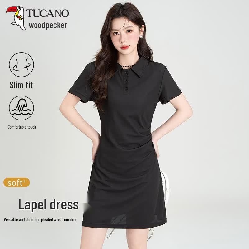 TUCANO Women s Short Sleeve Knit A-Line Dress M