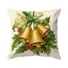 Retro Christmas Theme Pillowcase Printed Polyester 40/45/50Cm Throw Pillowcover Decorative Sofa Cushion Pillowslip Home Decor