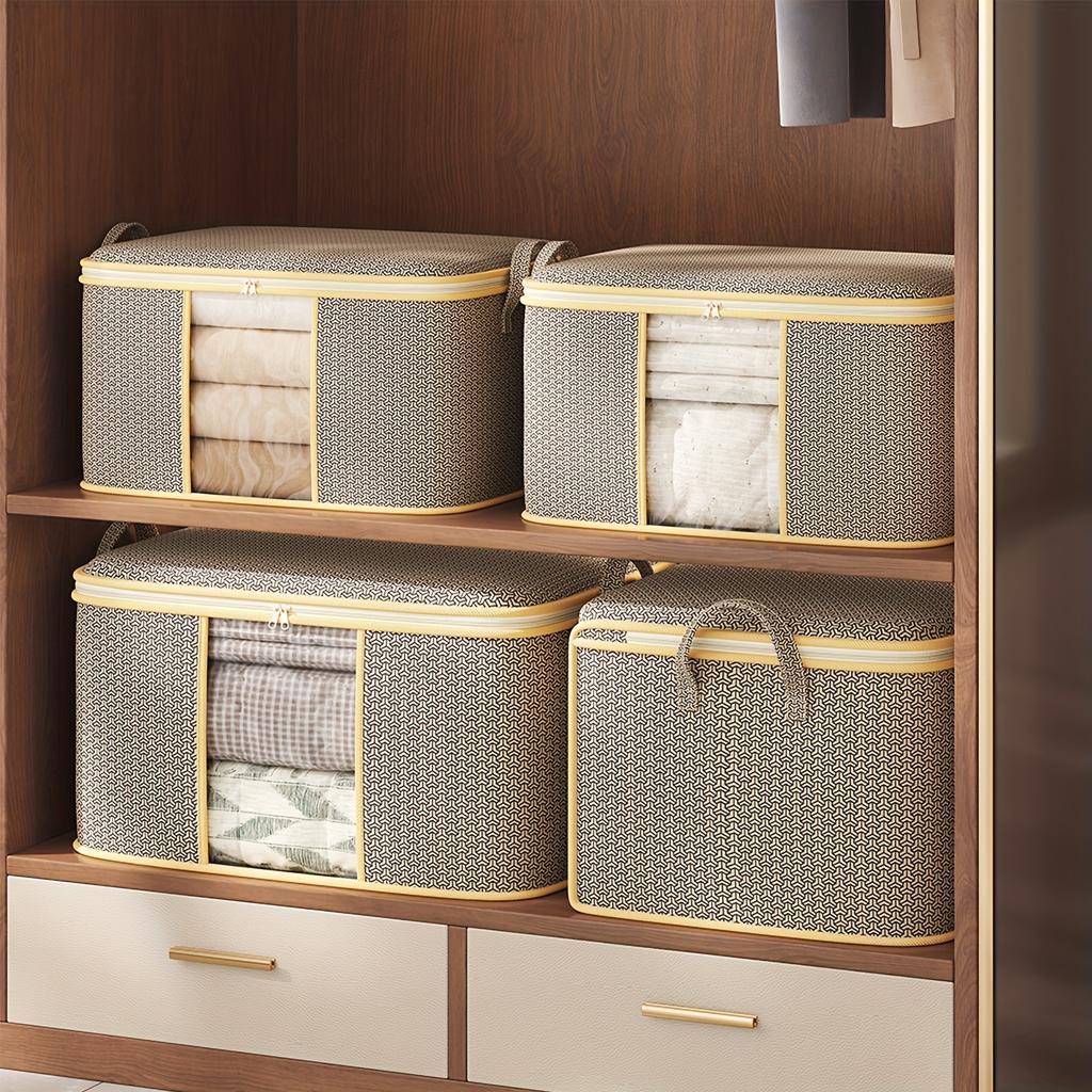 Extra-Large Foldable Storage Bag Portable Freestanding Organizer for Clothes Blankets  Bedding Storage