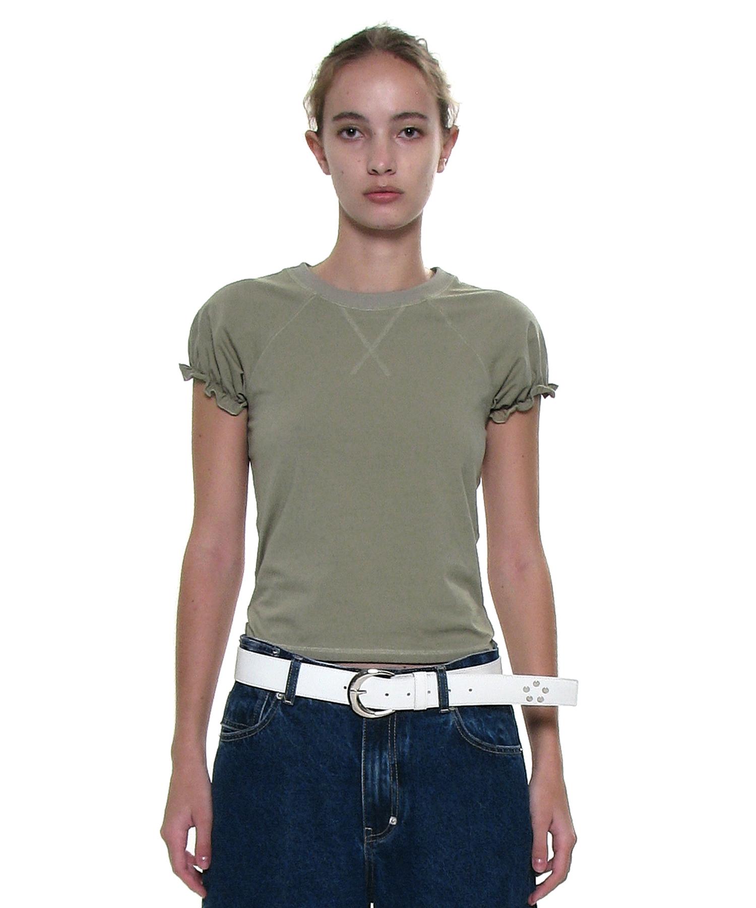 Partimento Woman Raglan Puff Short Sleeve Tee_Light Khaki S