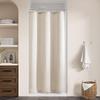 Natural Cream Linen Shower Curtain Country Boho Farmhouse Bathroom Decor Beige Shower Curtains for Bathroom Neutral Cloth