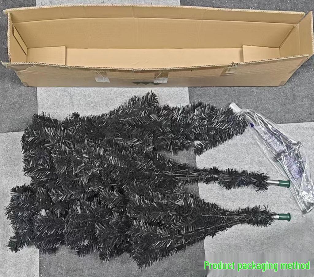 Black PVC Christmas Tree for Hotel Decoration - Large, DIY, Mini, Dense Simulation