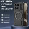 KEYSION Hollow Heat Dissipation Case for Motorola Edge 70 Pro 5G Magnetic Cooling Shockproof Phone Cover for MOTO Edge 70 Pro