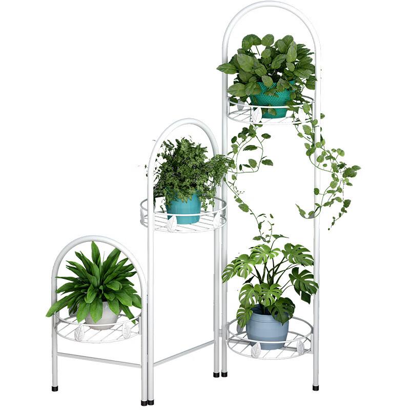 Многоуровневая кованая подставка для растений на балкон