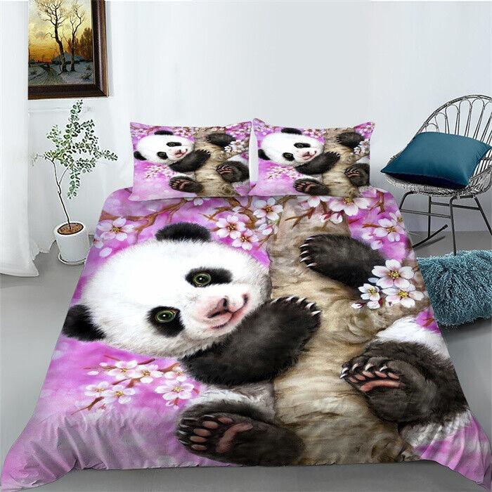 3D Printed Animal Bedding Set King Queen Bed Down Duvet Cover Pillowcase 2/3pc Quick Drying Bed Cover Luxury Cover Home Textile