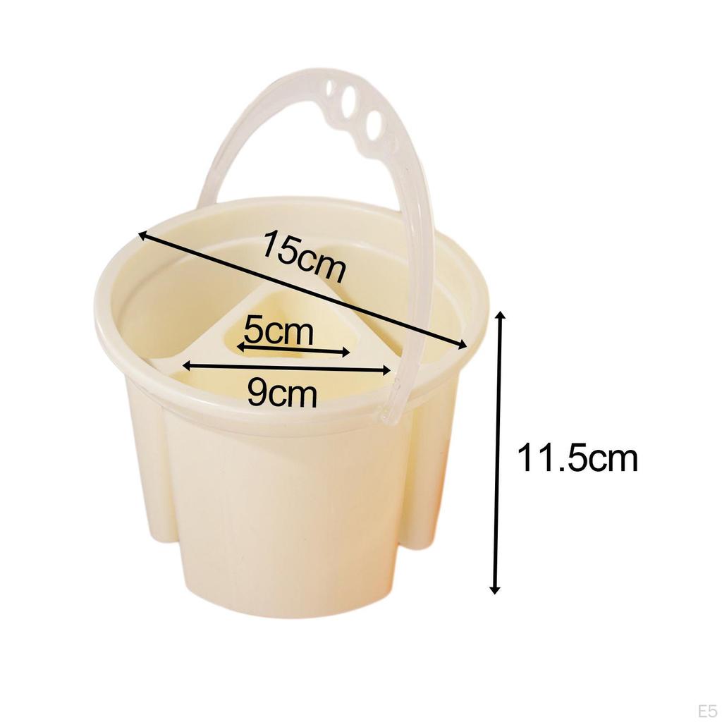 Art Brush Cleaning Container with 4 Sections for Painting Supplies