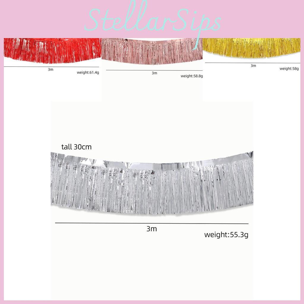 Luxurious Gold Rose Gold Silver And Purple Rain Streamer Banners For Event Decorations