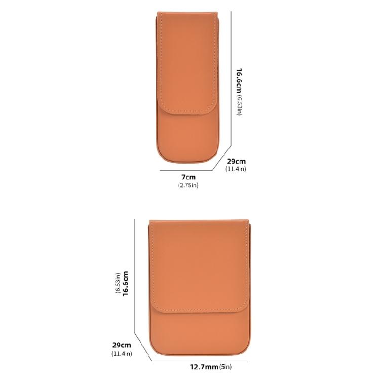 Compacts PU Pen Carrying Box With Protective Compartment 3/6 Slots Pen Case for Students Professional And Collectors