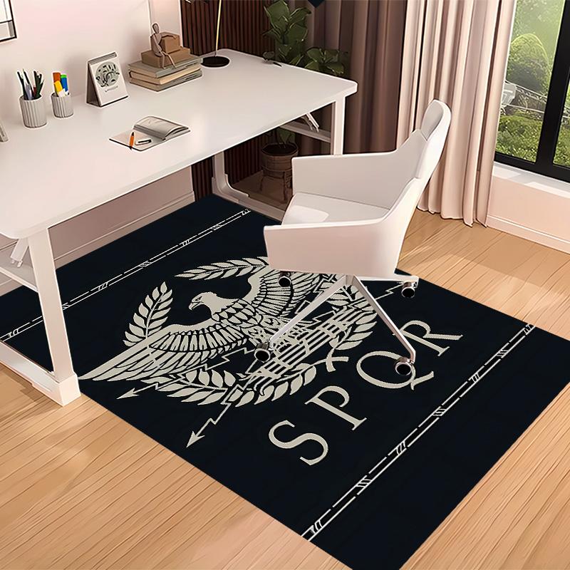 SPQR Roman Eagle Printed Absorbent Washable Carpet, Non-Slip Bathroom Mats, Kitchen Rugs, Yoga Mat,Living Room Entrance, Camping Picnic Rugs