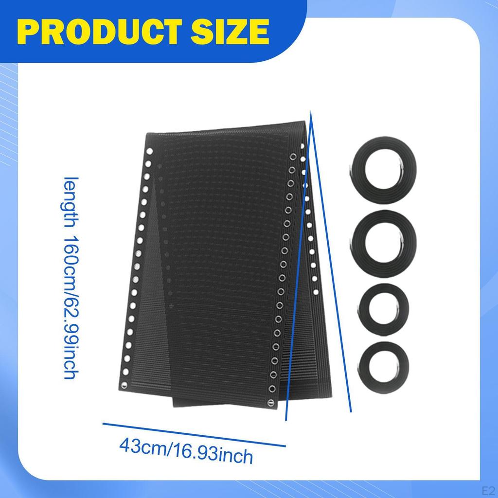 Chair Replacement with Bungee Cord Kit, Breathable , Folding Net Repair Kit for Chairs