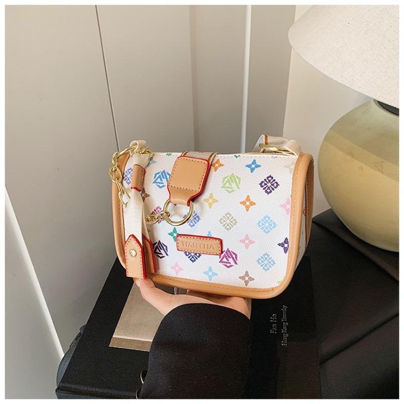 High-end Fashion Bag Women's New Commuter Printed Underarm Shoulder Bag Versatile Oblique Span Bag