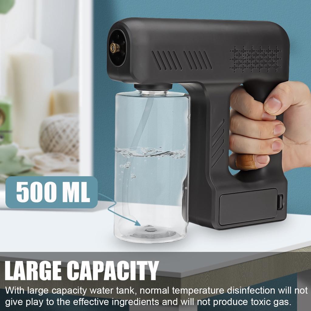 25W 500ML Portable Cordless USB Nano Sterilizer Guns Sprayer Disinfection Fogger Spray Machine Rechargeable