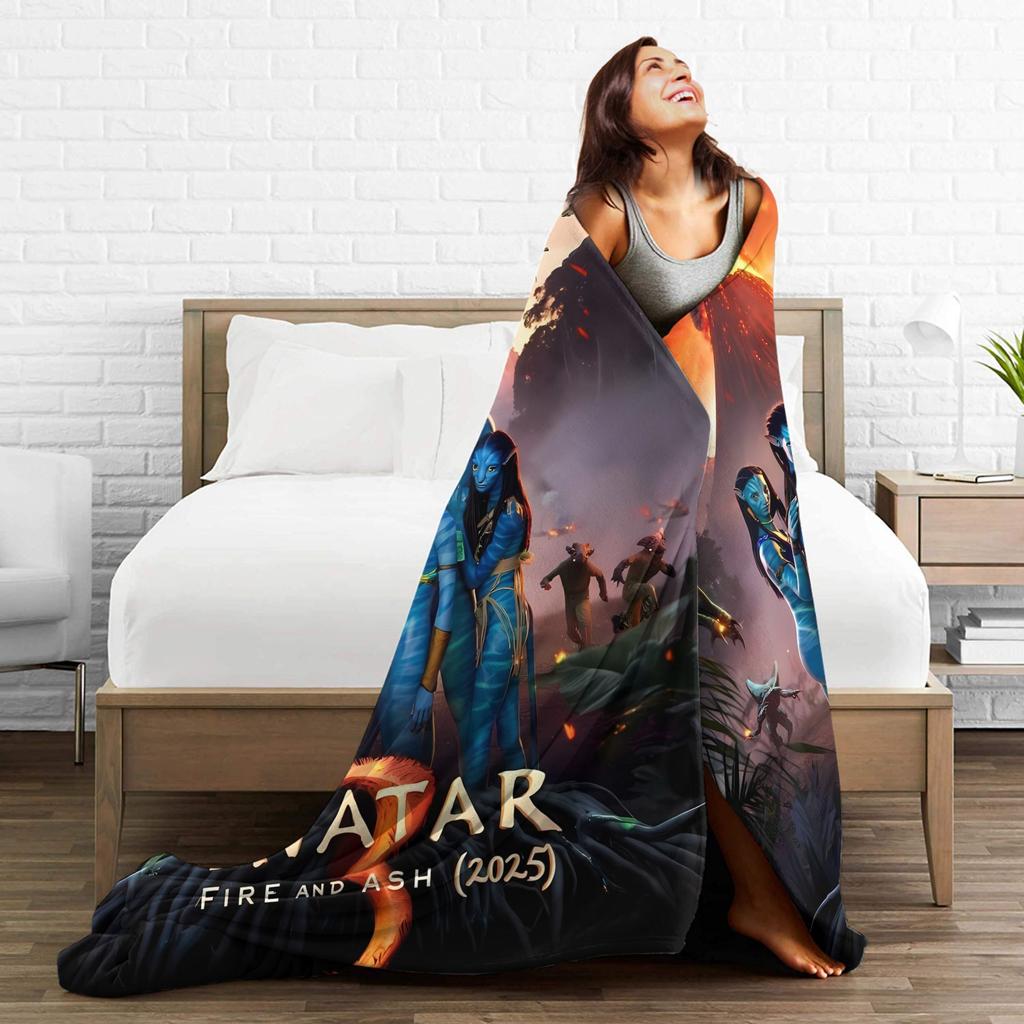 Avatar 2025 Blanket  Super Warm Funny Plush Throw Blanket For Kids Adult Living Room Flannel Bedspread Bed Cover