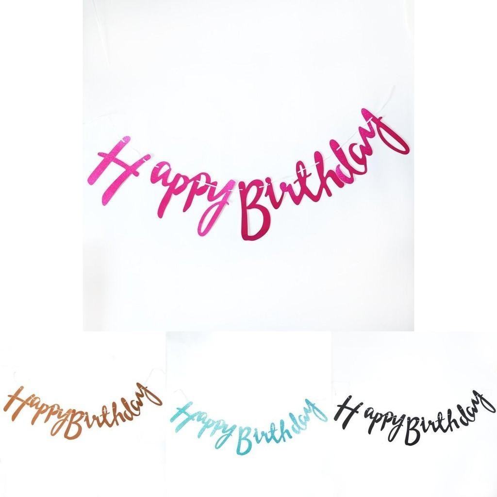 Stunning Hanging Garland With Glitter Paper For Joyful Birthday Festivities