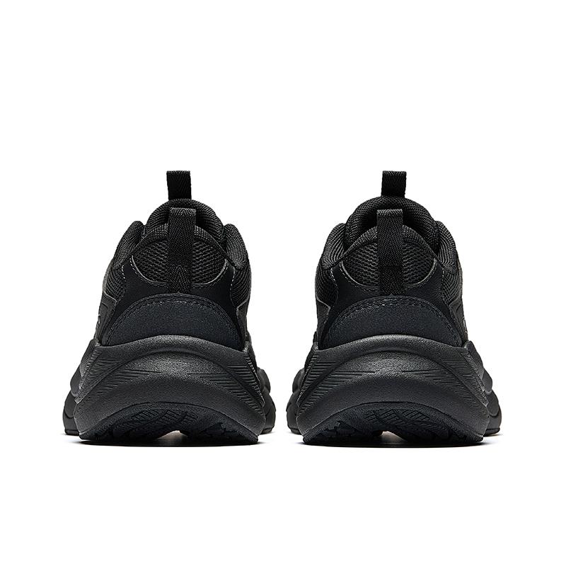Anta Abrasion Resistant Cushioning Low top Chunky Sneakers Women's Black 122548840-1