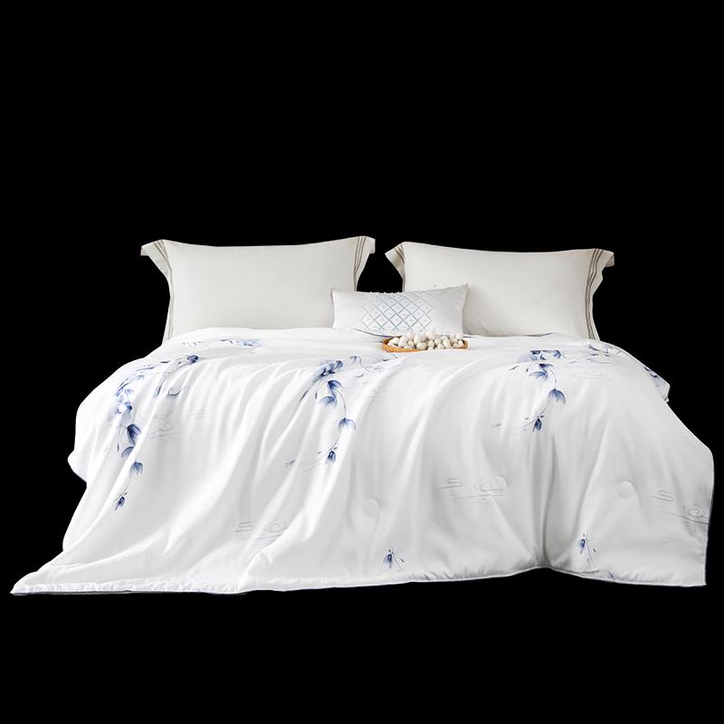 Mengjie Florale Sommerdecke aus Seidenmischung